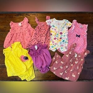 Bundle of baby girls summer outfits 3-9 months